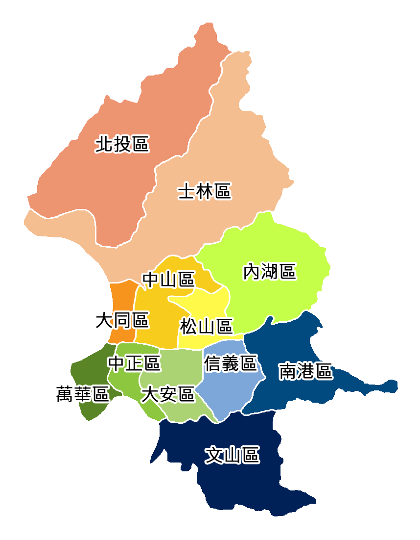 台北市物理治療師地圖